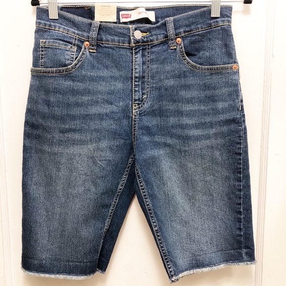 Levi's Pants - Levi’s 511 Slim Cut-Off Raw Edge Jean Shorts-New With Tags